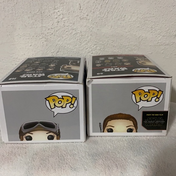 Star ⭐️ Wars/Loungefly/Ewok bag+REY/JYN POP Funko 5”